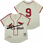 Cardinals 9 Enos Slaughter Cream 1946 Cooperstown Collection Jersey,baseball caps,new era cap wholesale,wholesale hats